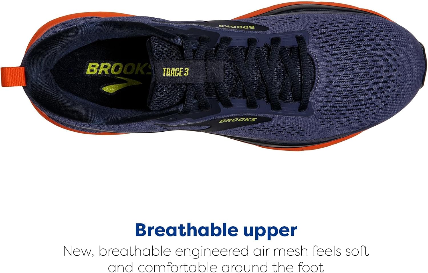 Мужские нейтральные беговые кроссовки Brooks Trace 3, оранжевый — фото 4