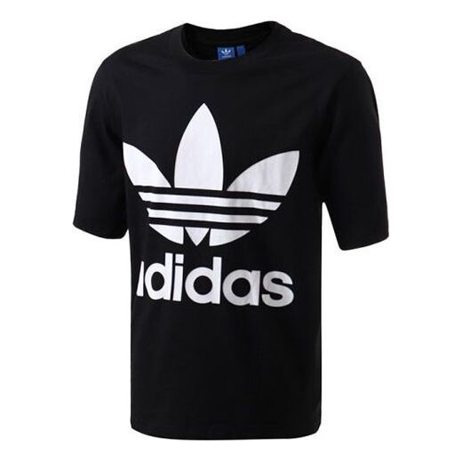 

Футболка оригинальные с логотипом повседневные спортивные мужские Adidas, черный