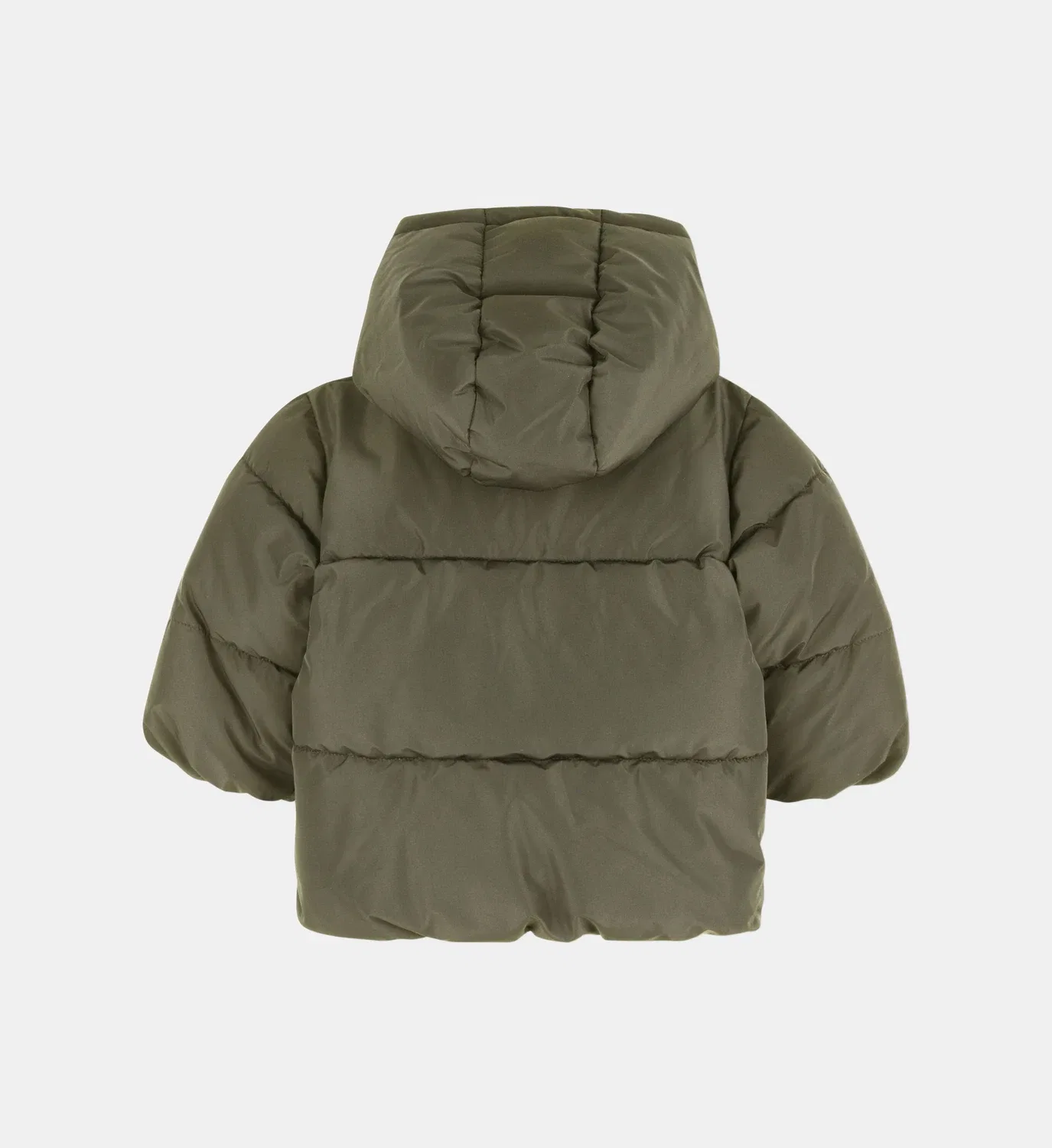 Куртка-пуховик с капюшоном Boss Kidswear, хаки — фото 2