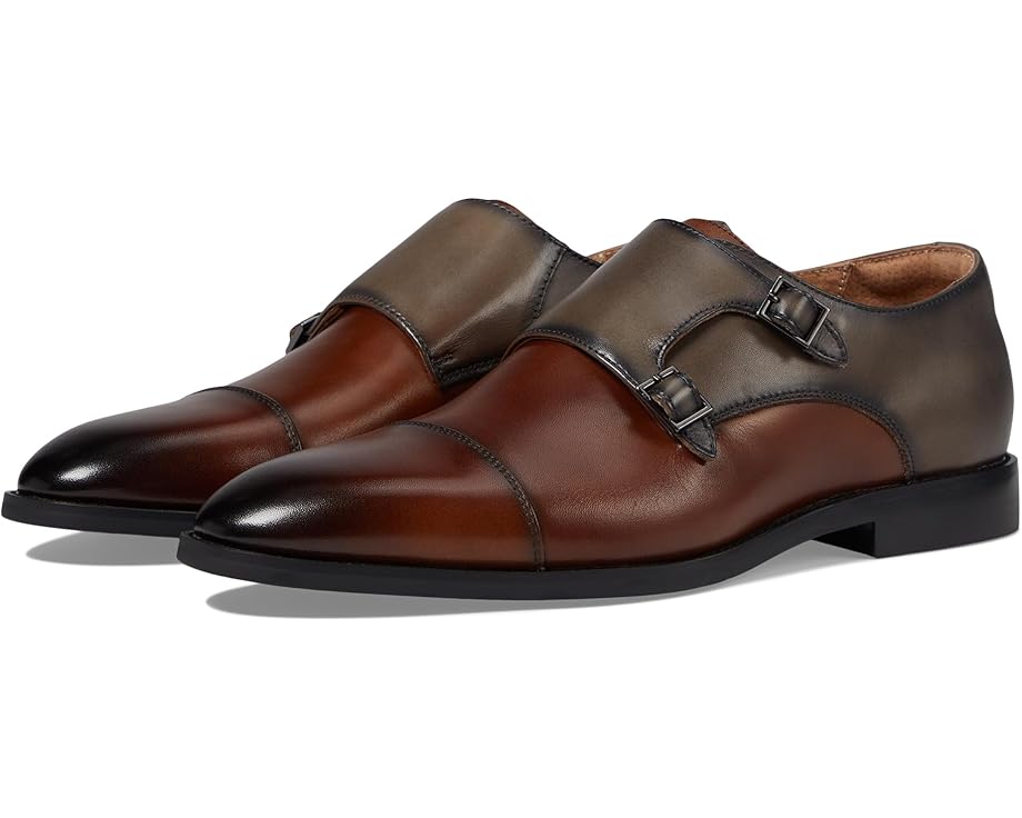 

Оксфорды Stacy Adams Raythorne Cap Toe Double Monk, цвет Brown/Gray