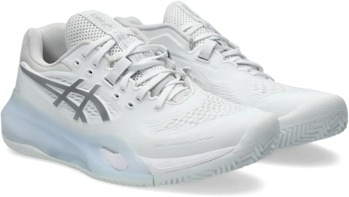 Кроссовки теннисные Gel-Resolution X Clay, ASICS, белый/Pure Silver — фото 2