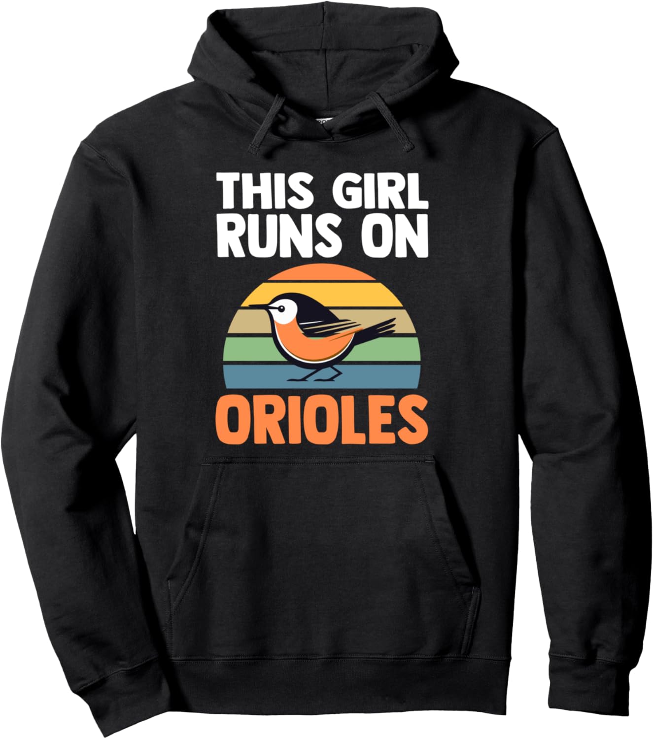 

Эта девушка бегает на «Ориолс» (худи с изображением иволги) Orioles Merch & Orioles Lover Gift, черный