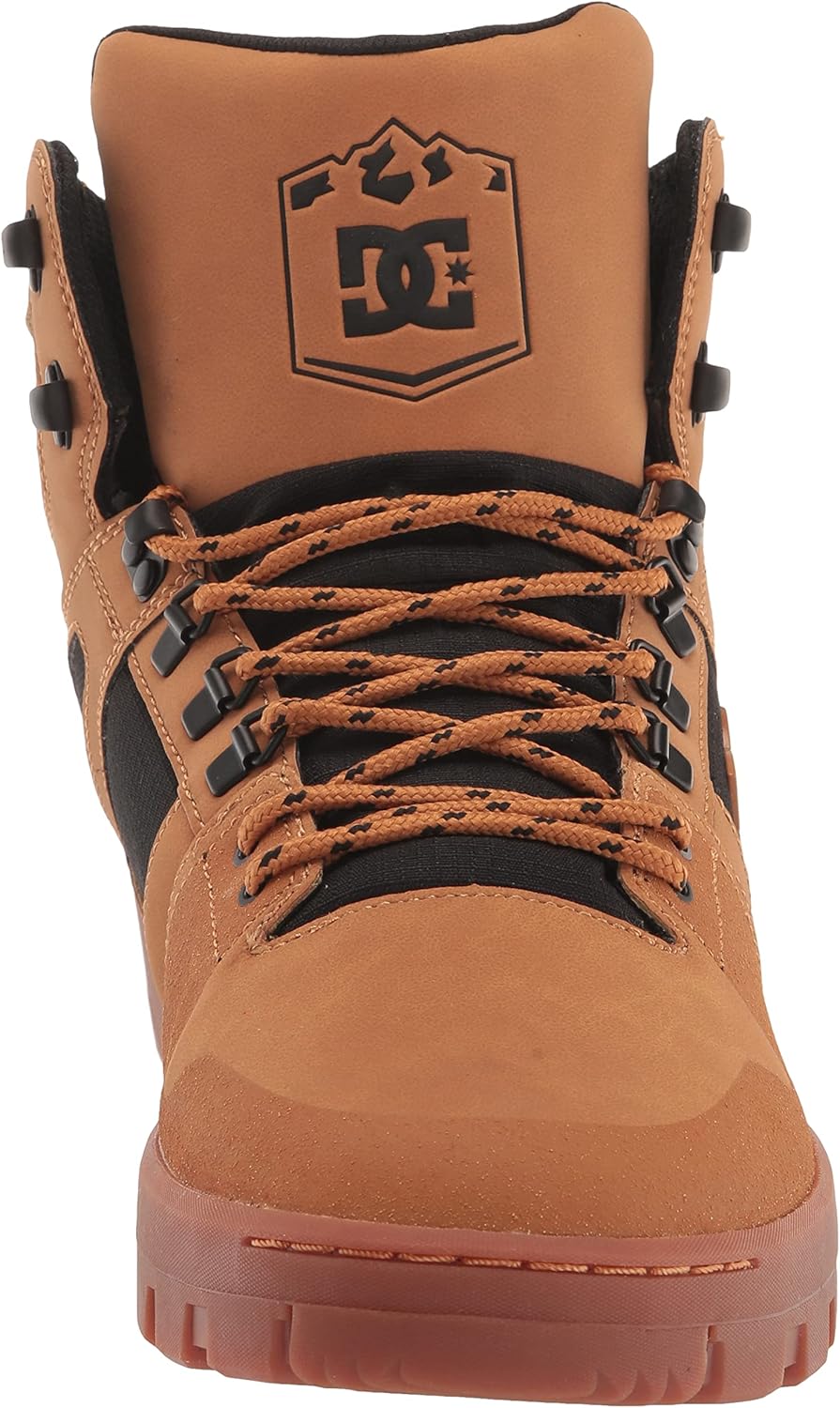 Мужские высокие водонепроницаемые кроссовки для скейтборда DC Shoes Pure, черный — фото 2