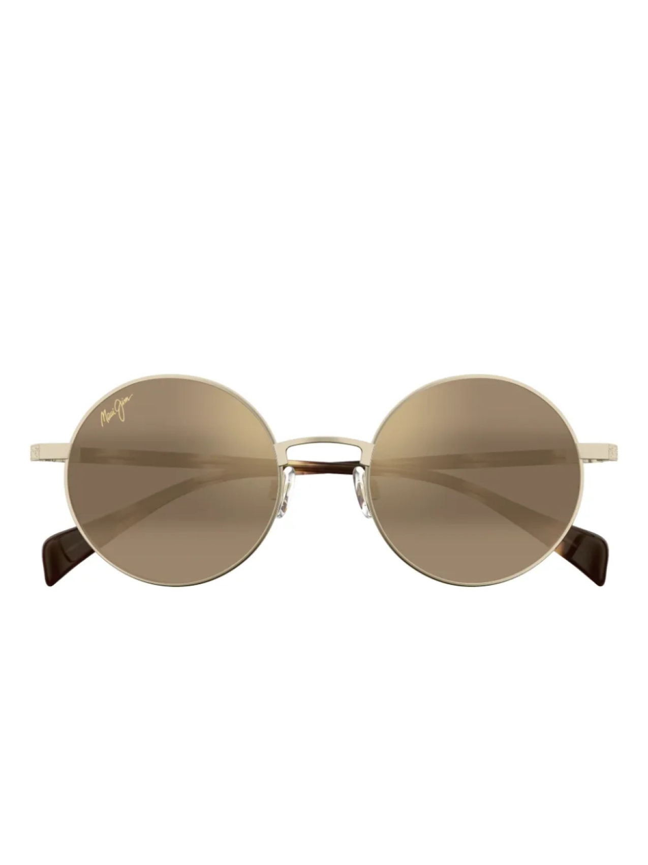 

Солнцезащитные очки Maui Jim Mokupuni в круглой оправе, золотой