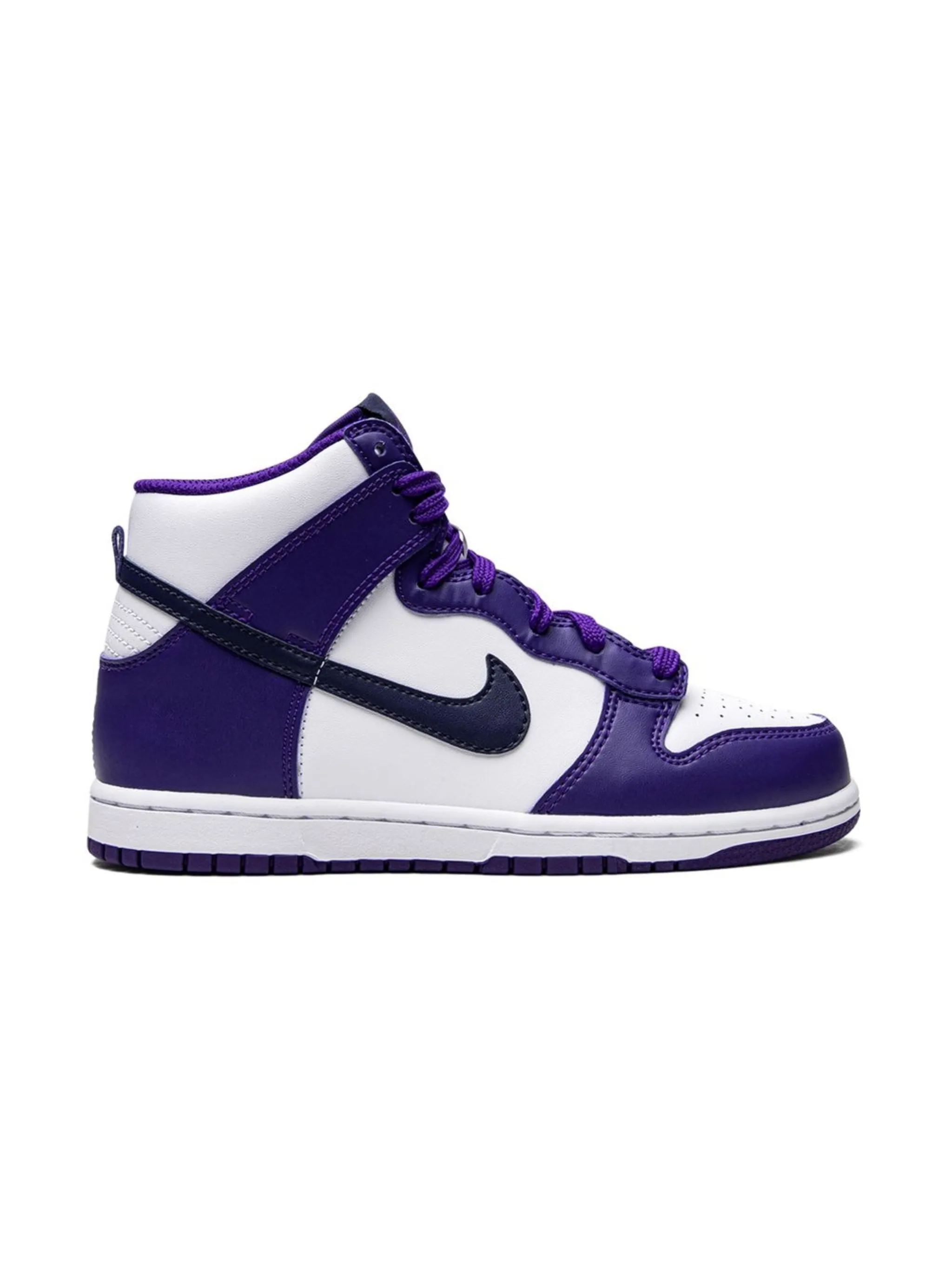 Кроссовки Dunk High Nike Kids, белый — фото 2