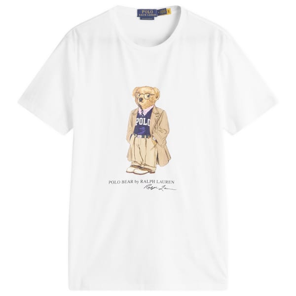 

Футболка с медведем Polo Ralph Lauren, белый