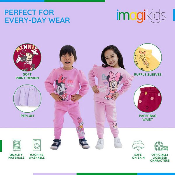 Комплект из флисовой толстовки и брюк Disney Imagikids, White — фото 4
