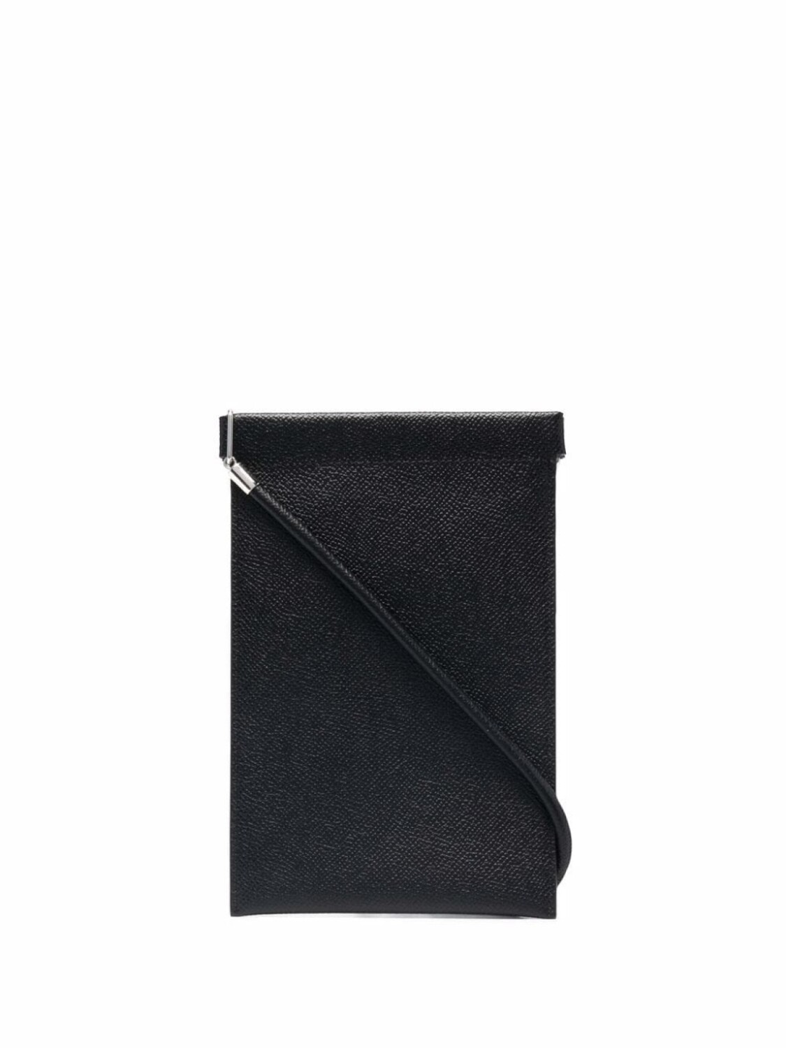 

Maison Margiela четырёхстрочный кожаный держатель для телефона, черный