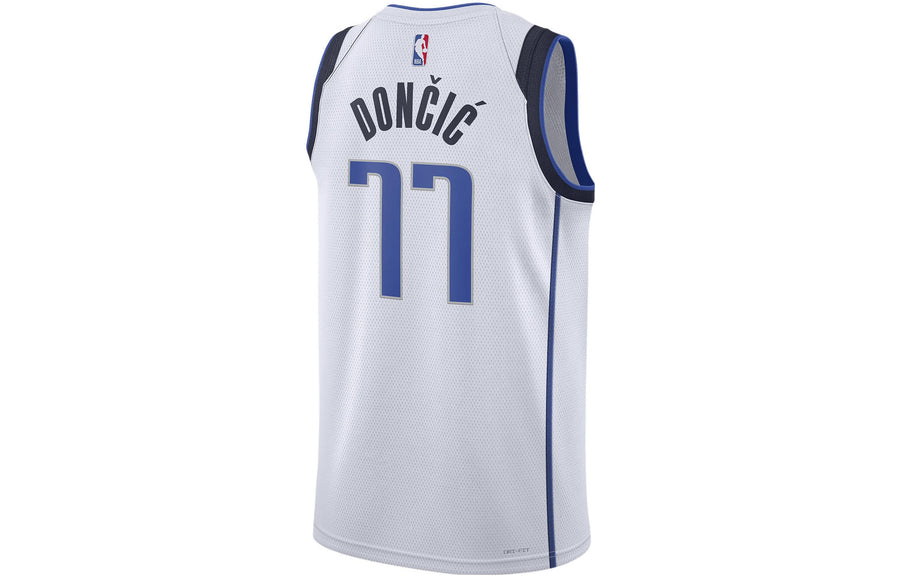 Джерси Nike NBA Luka Doncic Dallas Mavericks 2022/23 Association Edition Swingman Jersey #77, белый — фото 2