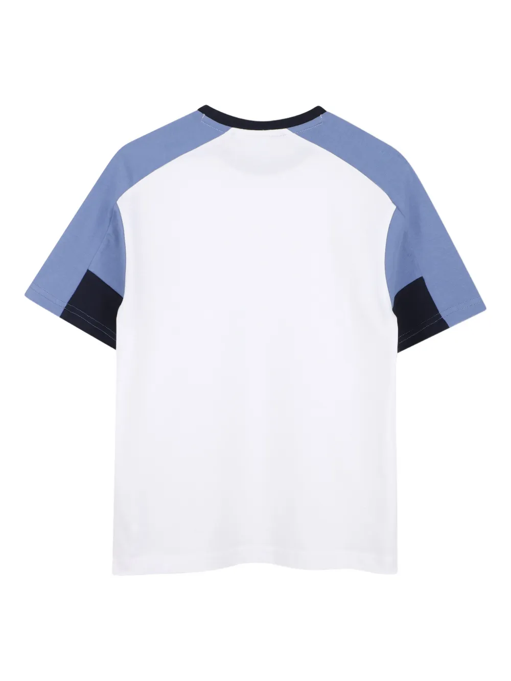 Комплект из топа и шортов в стиле колор-блок Boss Kidswear, белый — фото 3