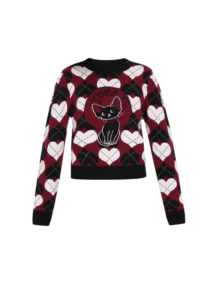 

Женский свитер черного бордового цвета myMo ROCKS