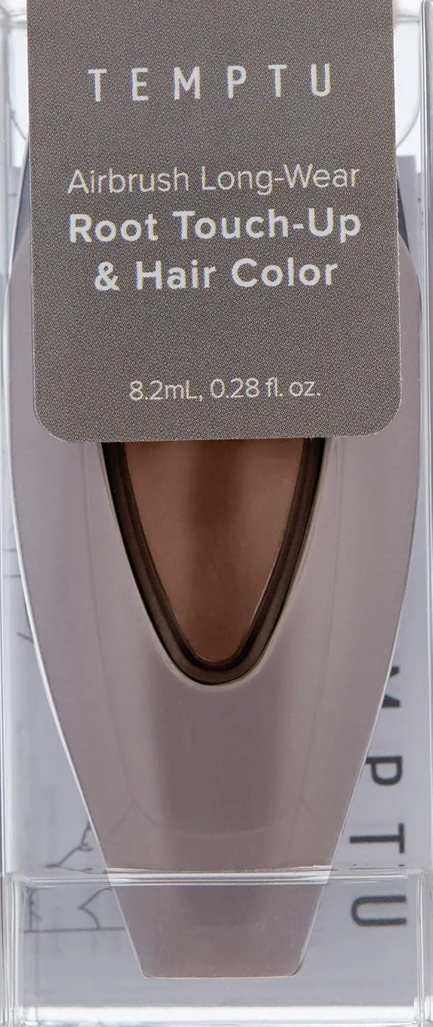 Набор для подкрашивания корней и окрашивания волос TEMPTU Air Root Touch-up and Hair Color Kit, обогащенный витаминами, имеет невесомую, нежирную формулу для стойкого цвета., Dark Brown — фото 2