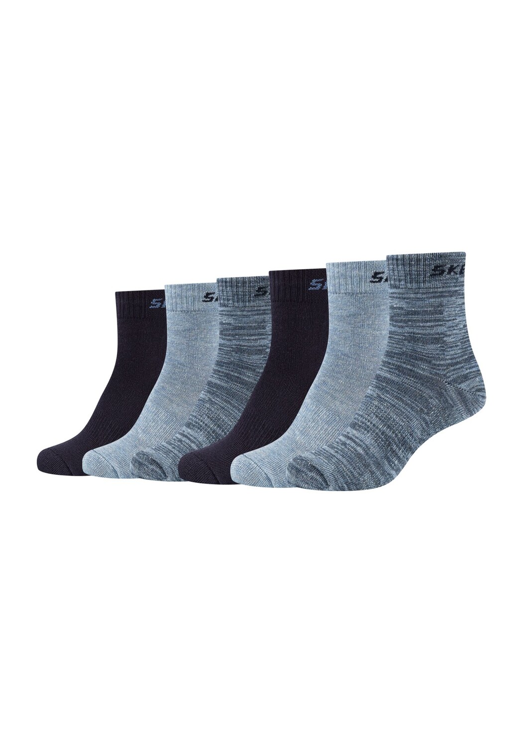 

Носки Skechers 6 шт mesh ventilation, цвет stone mouliné