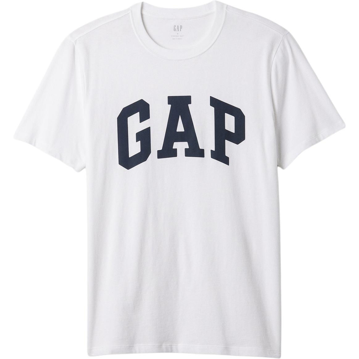 Футболка с коротким рукавом Spring минималистичный стиль универсальный топ Unisex GAP, черный — фото 3