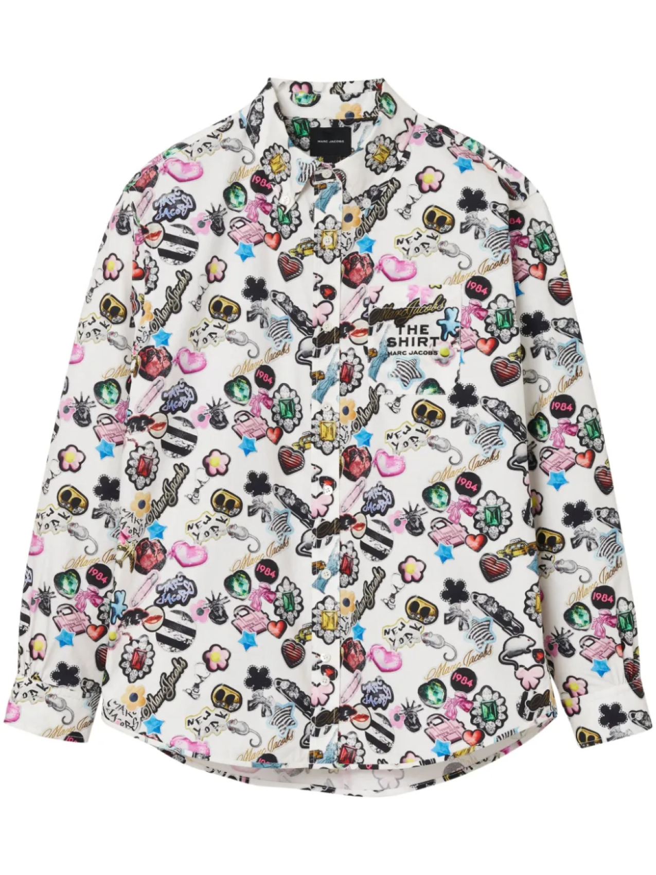

Marc Jacobs рубашка The Sticker, белый