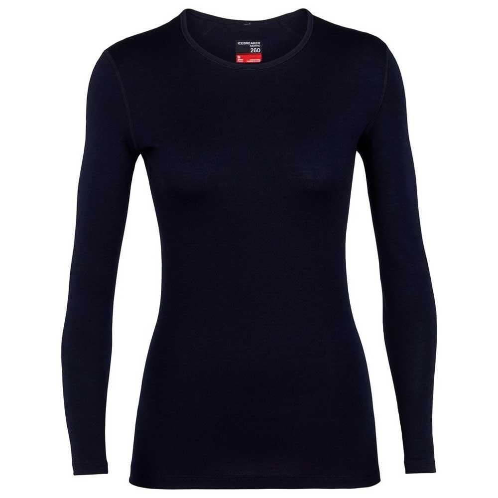 

Базовый слой с длинным рукавом Icebreaker 260 Tech Crew Merino, синий