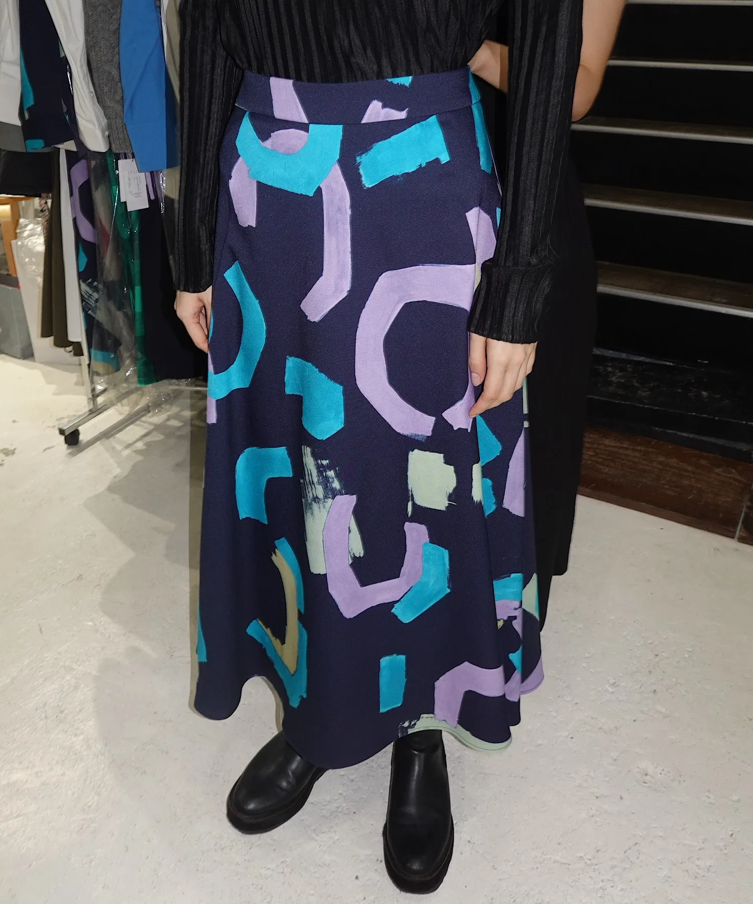 Женская юбка RUMCHE POPPIN' Art Print Skirt
