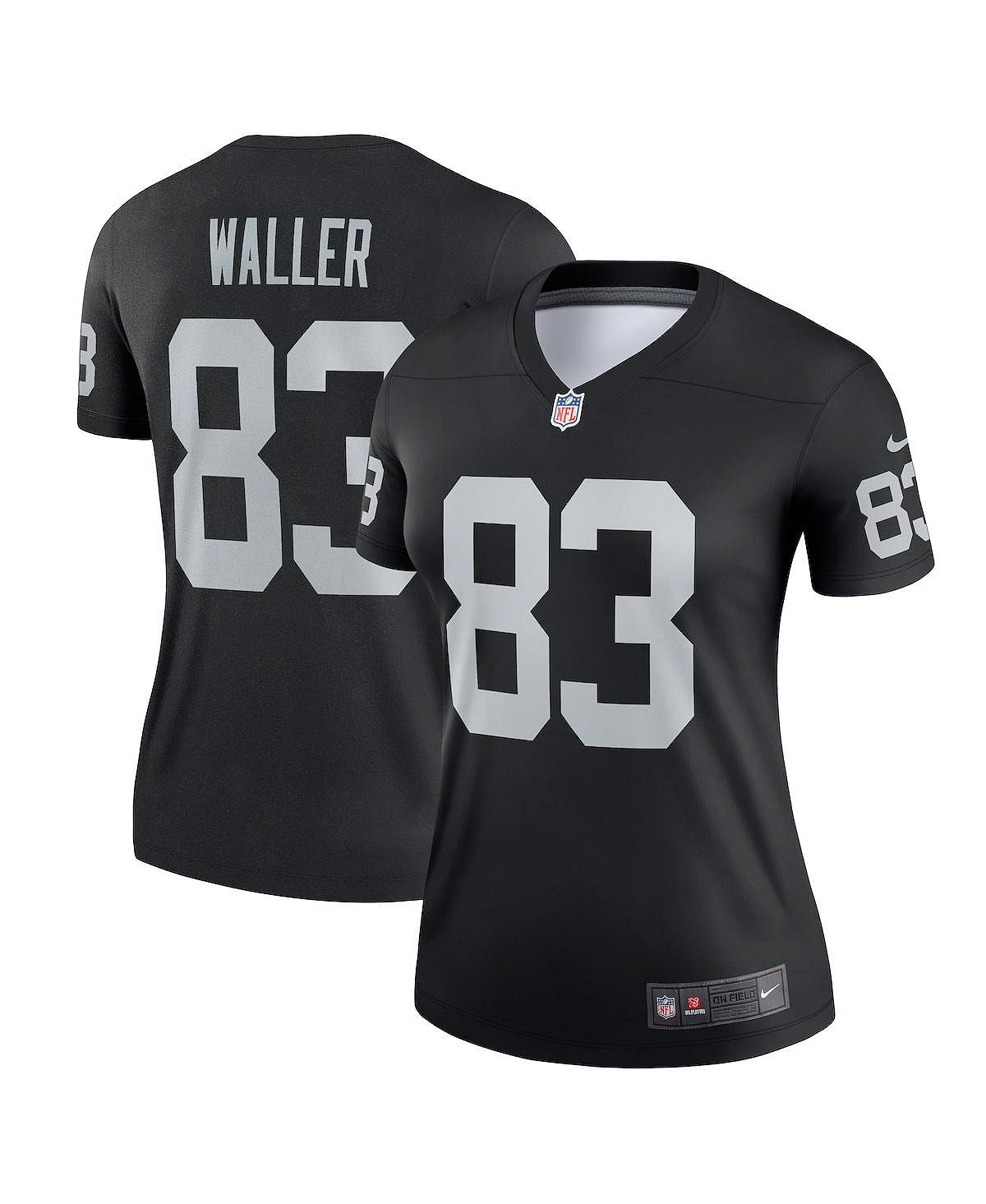 

Женская черная майка Darren Waller Las Vegas Raiders Legend Nike, черный