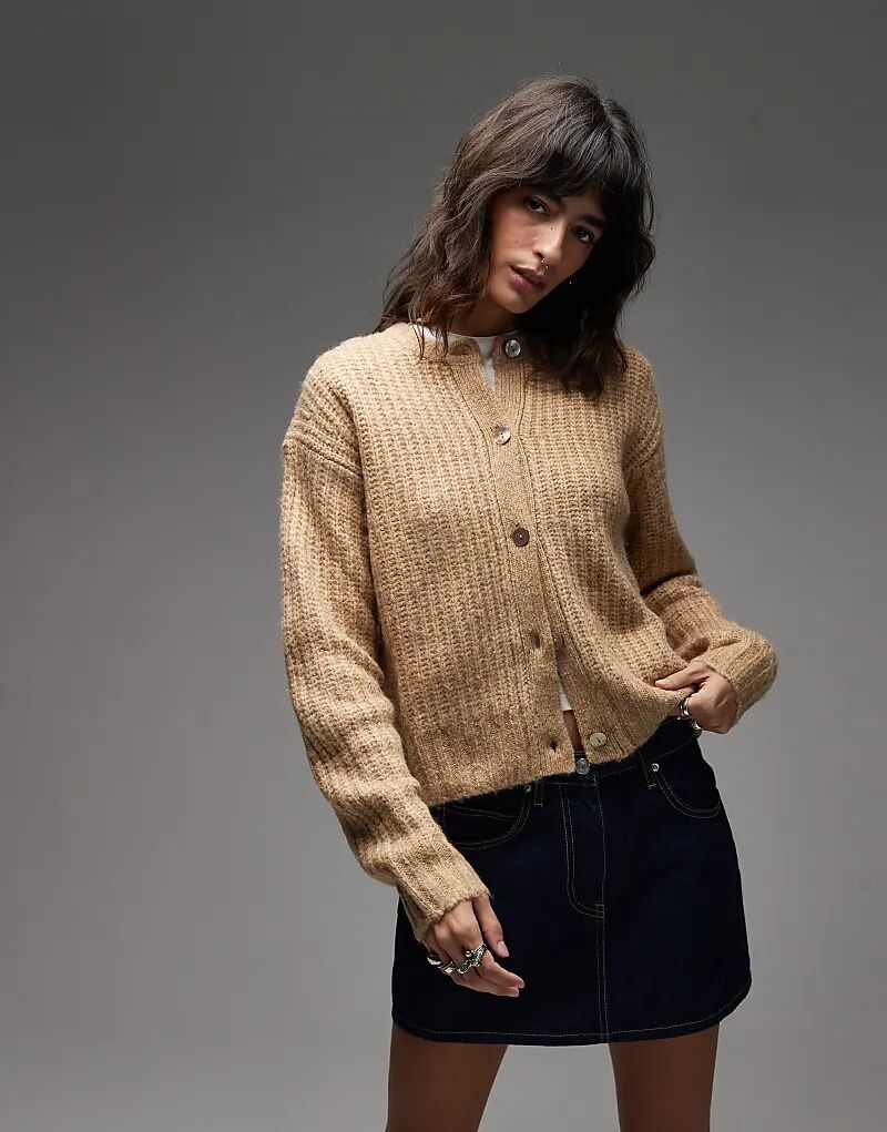 

Кардиган Levi's Luna с пуговицами из искусственной ракушки светло-коричневого цвета