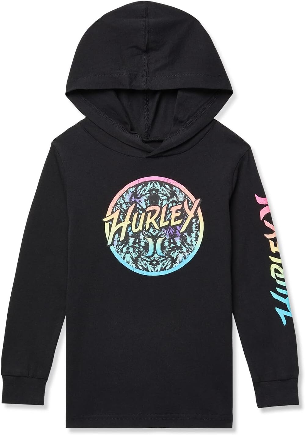 

Худи Hurley Kids Graphic Hooded Pullover Hoodie, черный