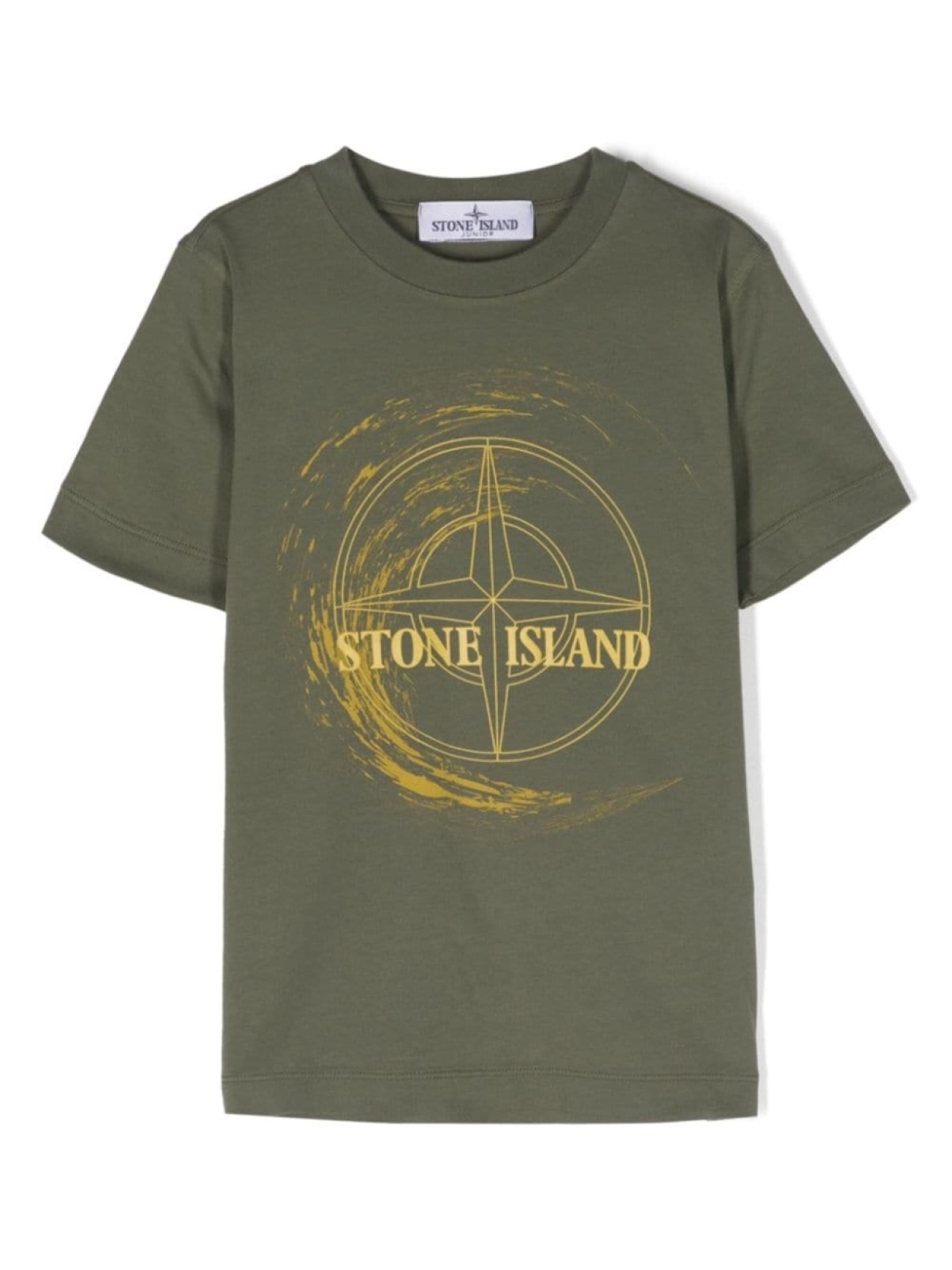 

Stone Island Junior футболка с нашивкой-логотипом, зеленый