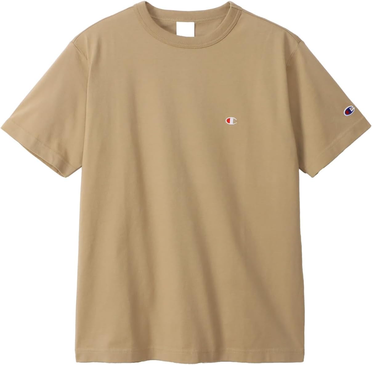 

Мужская футболка Champion C3-P300Z/C3-X352L, короткий рукав, 100% хлопок, Classic Cotton USA, вышивка логотипа в одну точку, футболка с коротким рукавом, базовая модель, песочный