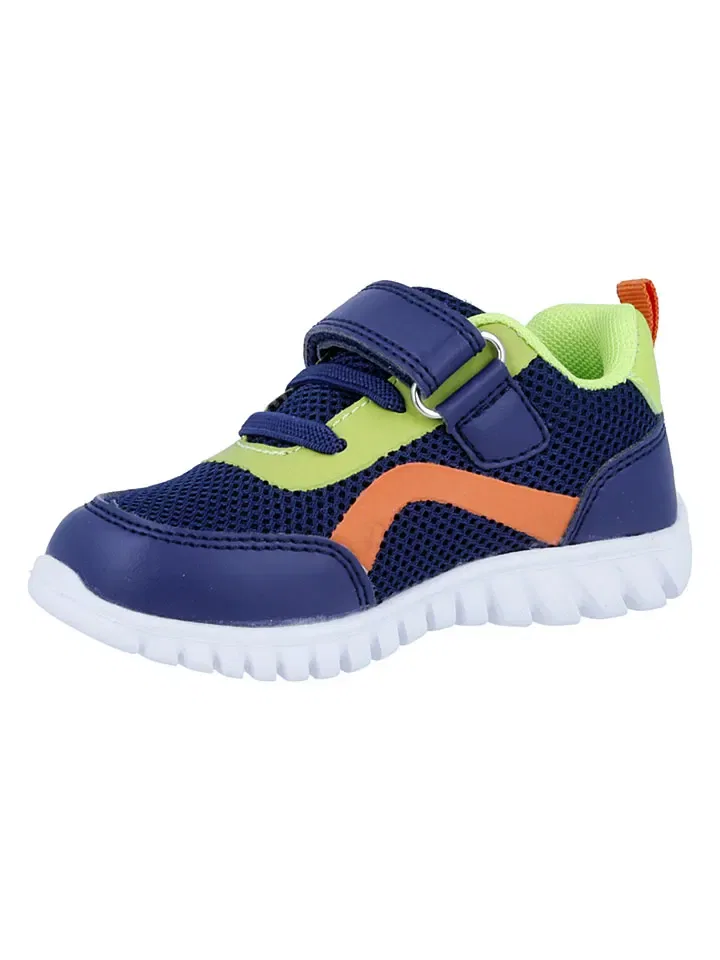 Кроссовки на шнуровке и липучке Richter Shoes темно-синие — фото 3