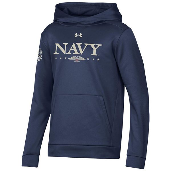 Толстовка Youth navy midshipmen 250th anniversary uniform sideline collection Under Armour — фото 3