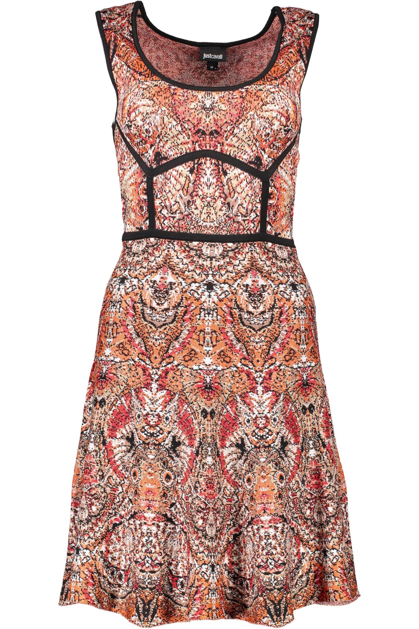 

Женское платье из оранжевой вискозы Just Cavalli