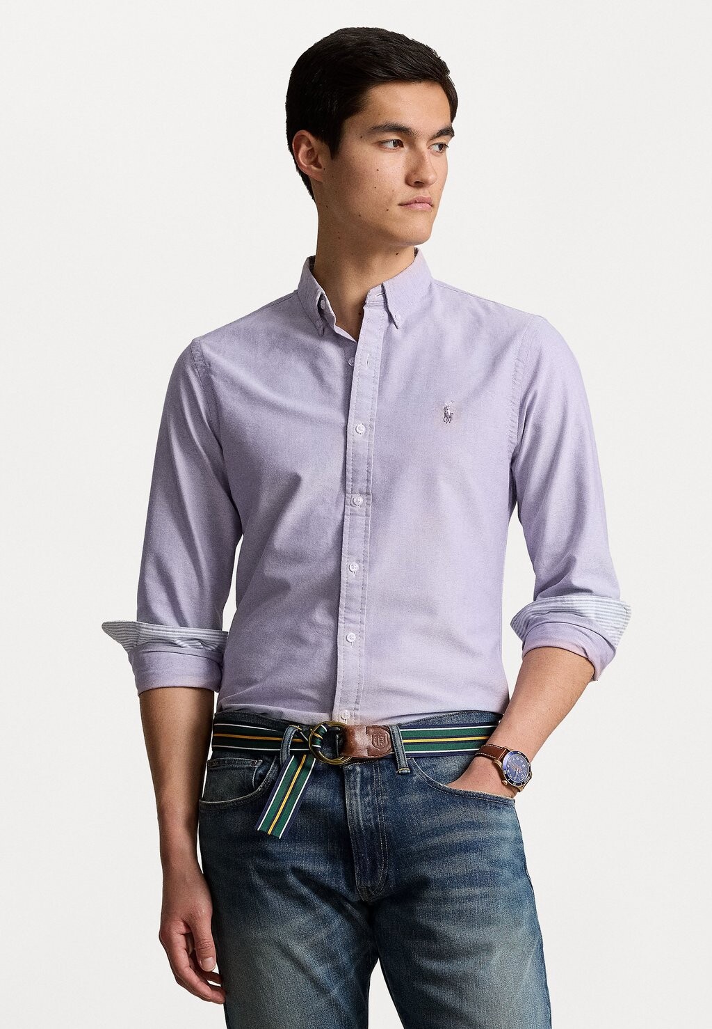 

Рубашка Long Sleeve Sport Shirt Polo Ralph Lauren, цвет thistle