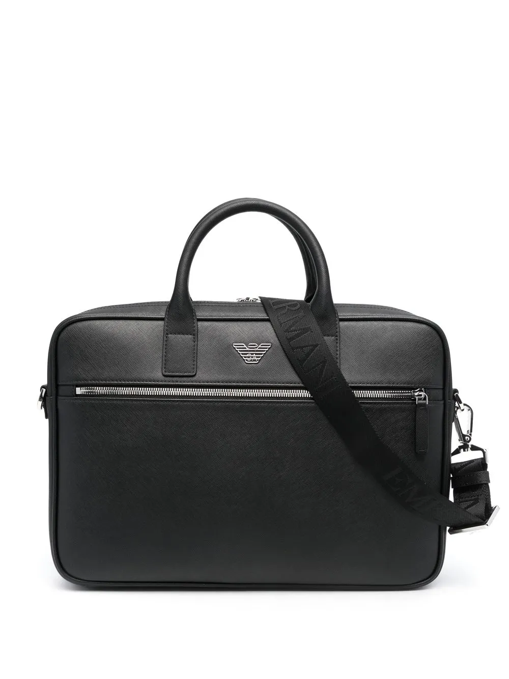 

Сумка для ноутбука с логотипом EMPORIO ARMANI, черный