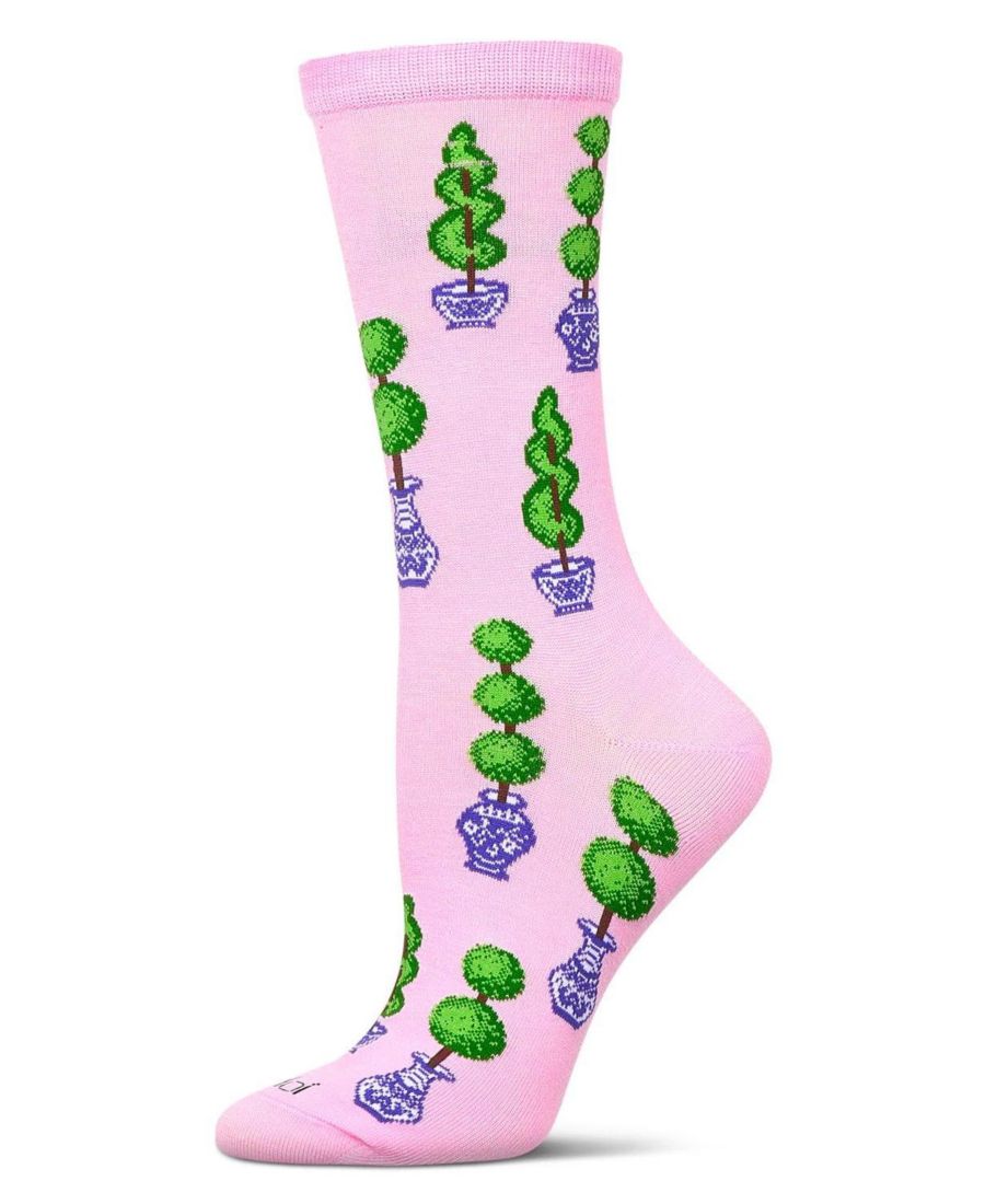 

Женские имбирные баночки из вискозы Носки Crew Socks MeMoi, Confetti pink