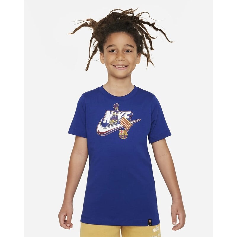 

Детская футболка fcb u nk ssl futura Nike, синий