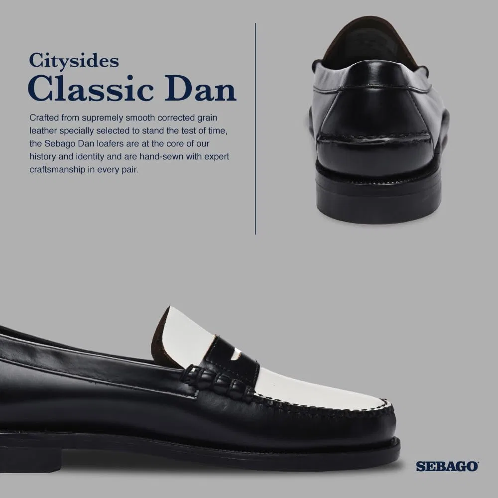 Лоферы Classic Dan Sebago, черно-белый — фото 4