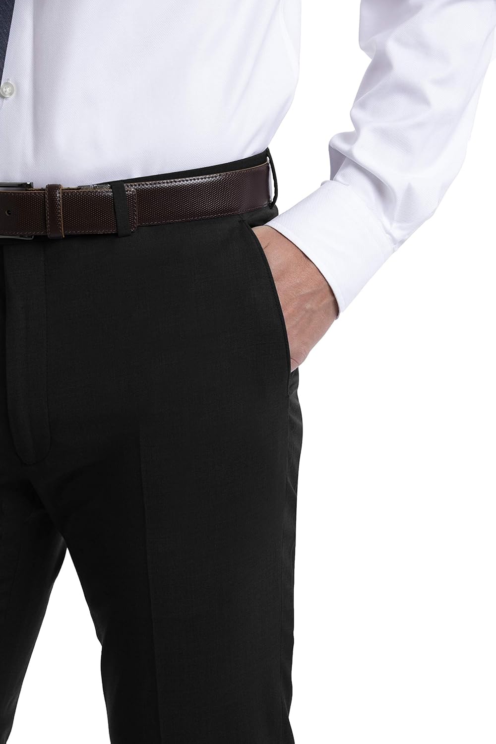 Мужской костюм Calvin Klein Premium Skinny Fit, отдельные детали | Эластичная ткань, Black — фото 4