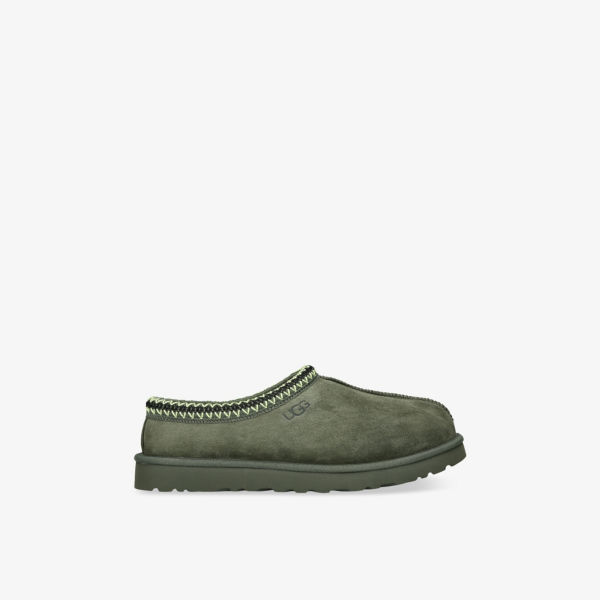 

Тапочки Tasman из замши и овчины Ugg, хаки