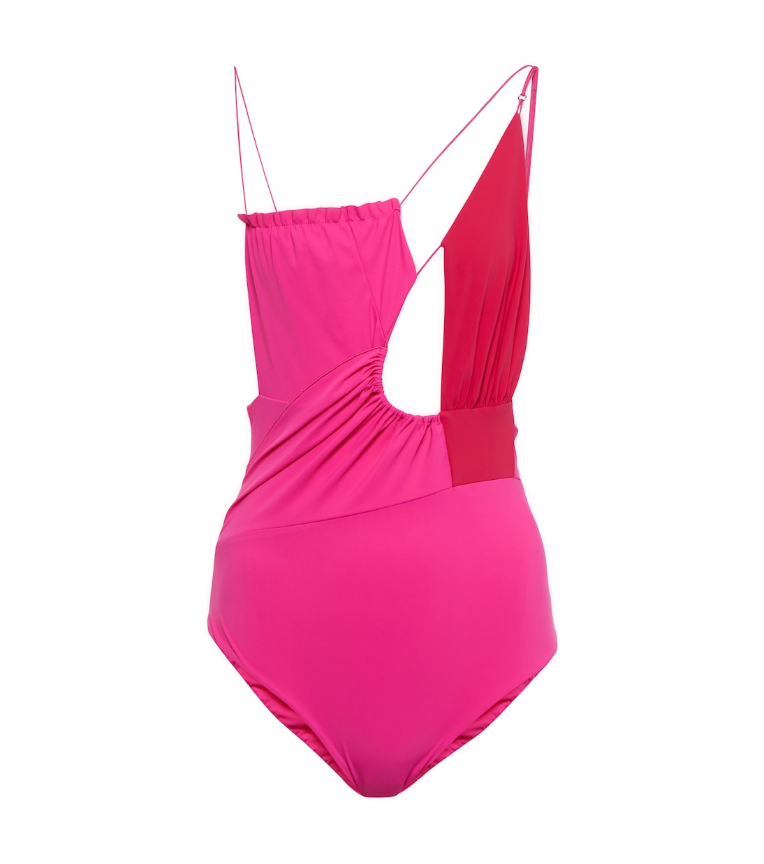 

Асимметричный купальник с вырезом Nensi Dojaka, Light Pink Pink