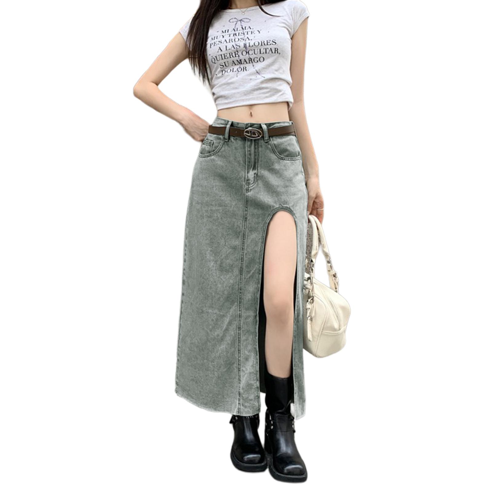 

Джинсовая длинная юбка Unisex NEVER RULE, image color