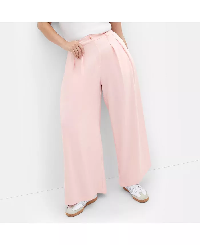 

Женские брюки Abbie Wide Leg CITY CHIC, розовый