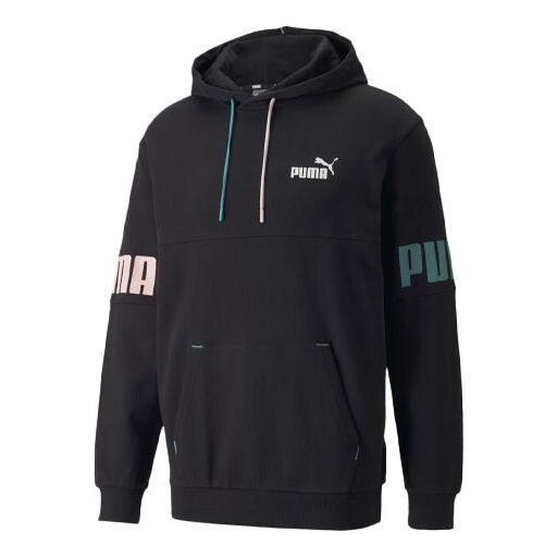 

Толстовка power logo printing sports black Puma, черный