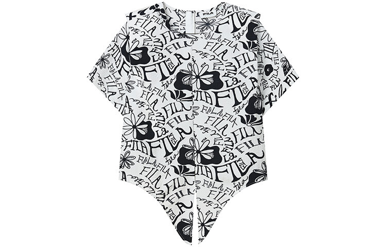 

ФИЛА Женская футболка FILA, цвет Black and white artwork
