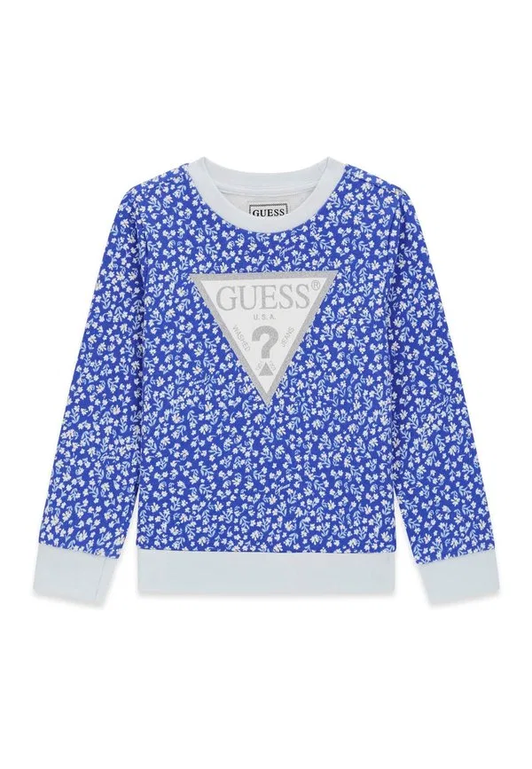 Детская спортивная толстовка Guess, Blumenmuster Blau