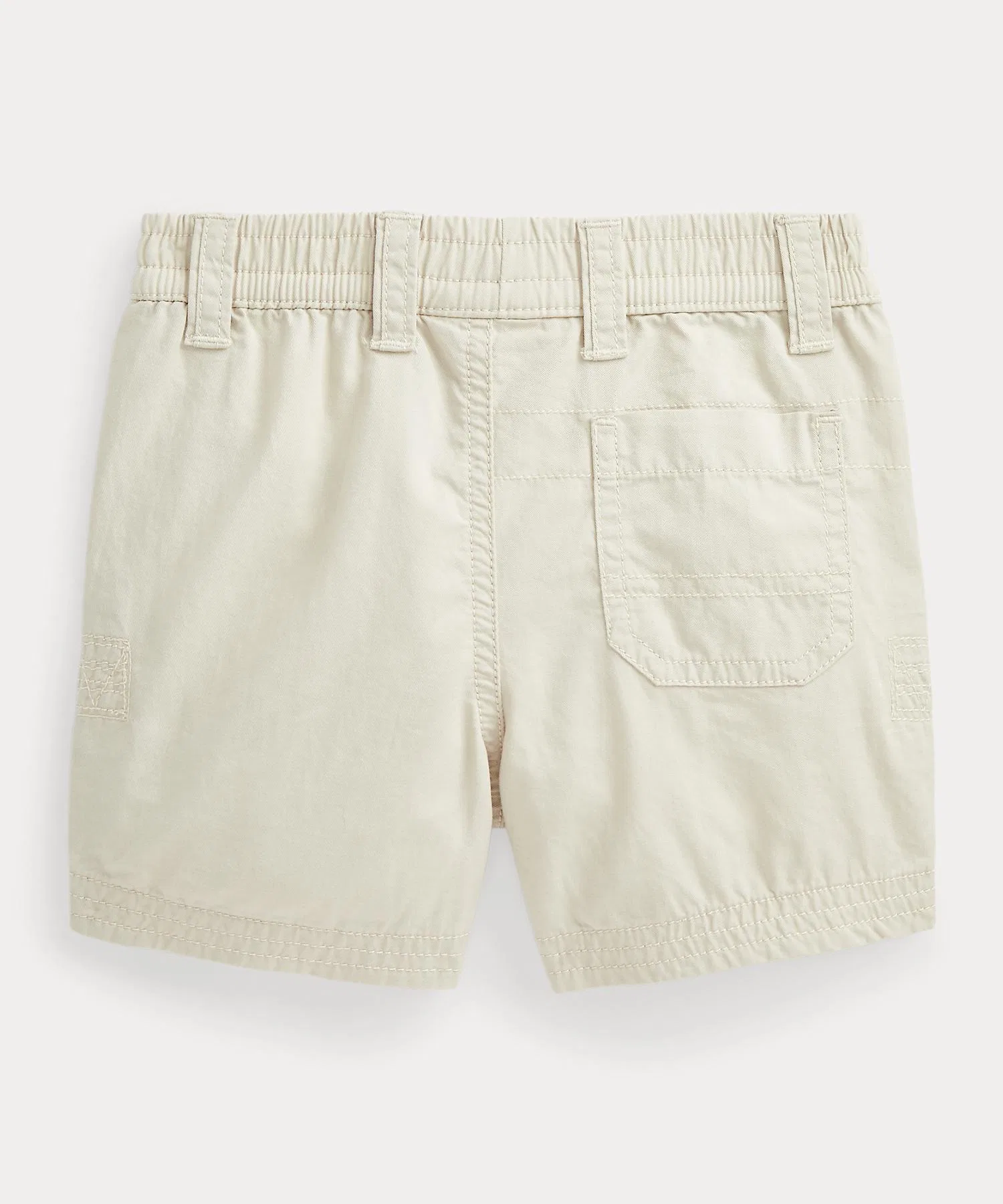Детские хлопковые шорты POLO RALPH LAUREN CHILDRENSWEAR бежевые — фото 2