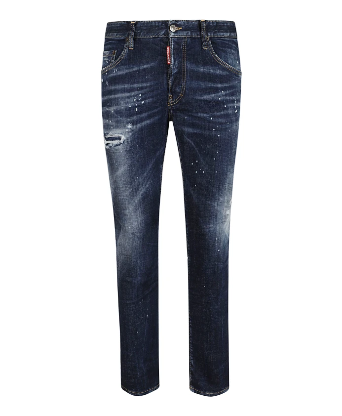

Синие джинсы скинни Dsquared2, синий