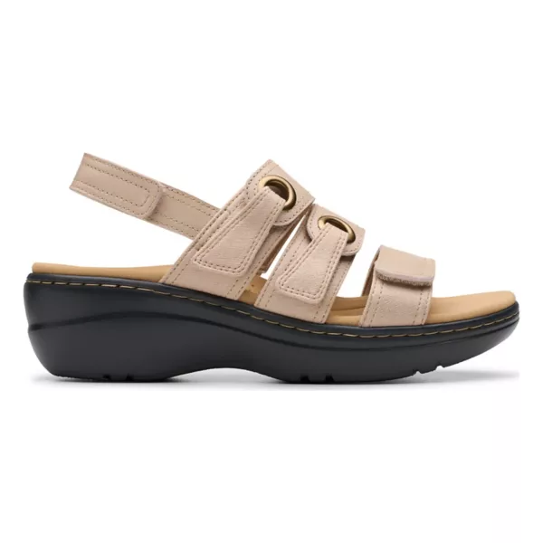 Женские босоножки на танкетке Merliah2 Clarks, цвет sand leather — фото 2