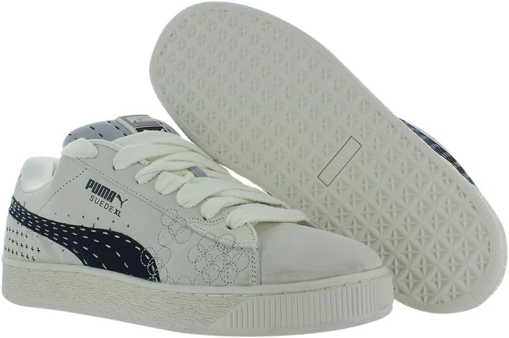 Кроссовки PUMA Suede XL, цвет Warm White/Vapor Gray/White-white — фото 2