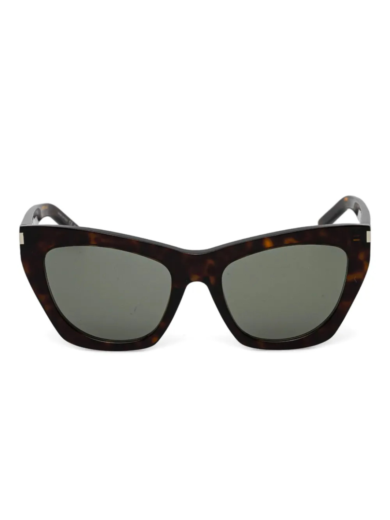 

Солнцезащитные очки в черепаховой оправе «кошачий глаз» Saint Laurent Eyewear, коричневый