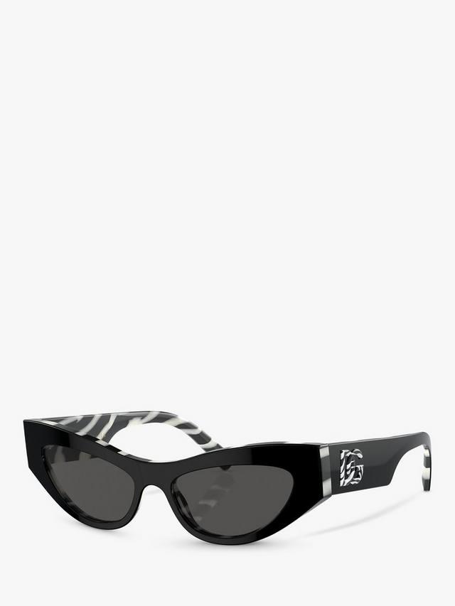 

Женские солнцезащитные очки Cat's Eye DG4450 Dolce & Gabbana, Black On Zebra/Grey