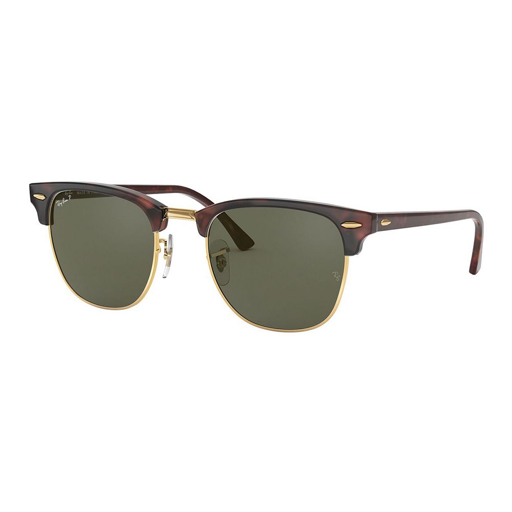 

Солнцезащитные очки Ray-Ban RB3016 Clubmaster Classic, квадратные поляризованные, 51 мм, цвет Red Havana