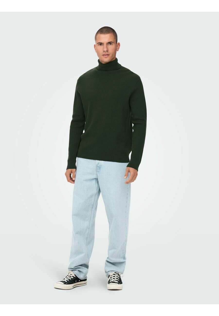 

Джемпер ONSPHIL ROLL NECK Only & Sons, темно-зеленый